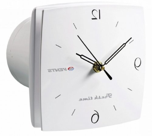 Вентилятор декоративный осевой Vents 100 ЛД Фреш тайм D100 (часы) белый картинка